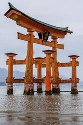 Itsukushima-Schrein, ein Shinto-Schrein auf der Insel Itsukushima, Miyajima, Japan. - MINF10092