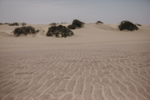 Namibia, Walvis Bay, sand in Namib-Naukluft National Park stock photo