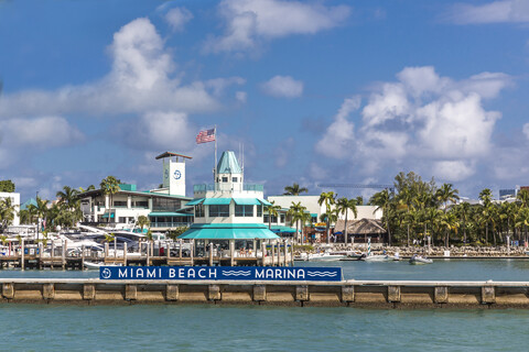 USA, Florida, Miami, marina stock photo