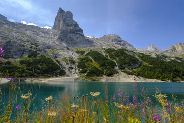 Italien, Südtirol, Dolomiten, Marmolada, Lago di Fedaia - LBF02336
