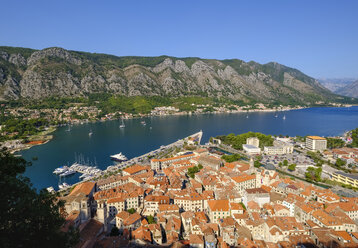 Montenegro, Bucht von Kotor, Kotor, Altstadt, Blick von der Festung Sveti Ivan - SIEF08415