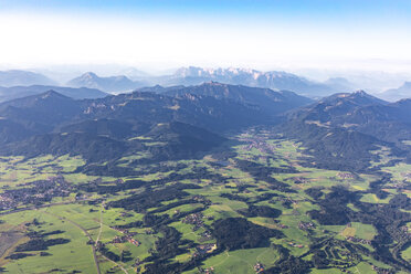 Deutschland, Bayern, Chiemgau, Luftbild der Alpen - MMAF00812