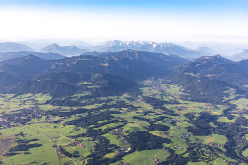 Deutschland, Bayern, Chiemgau, Luftbild der Alpen - MMAF00812