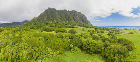 USA, Haswaii, Oahu, Ko'olau-Gebirge, lizenzfreies Stockfoto