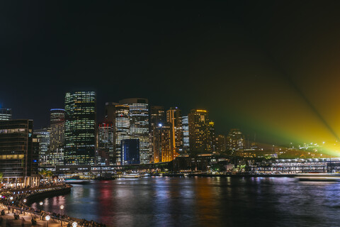 Australia, Sydney at night stock photo