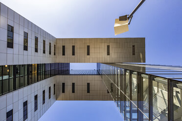 Germany, Cologne, part of facade of Crane House seen from below - JATF01120