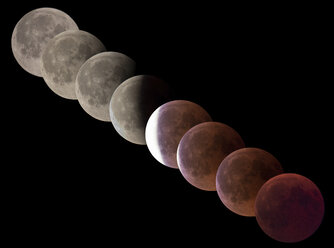 Germany, composite sequence of total lunar eclipse - THGF00070