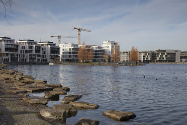 Germany, Dortmund-Hoerde, development area with office buildings and multi-family house - WIF03802