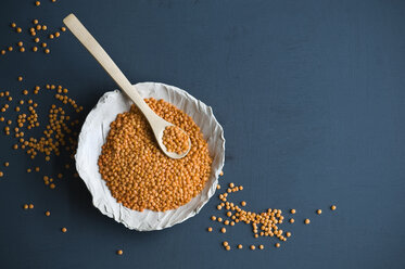 Red lentils in bowl - ASF06296