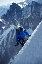 Mountain climber, Chamonix, Rhone-Alps, France - CUF48924