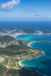 Karibik, Antillen, Luftaufnahme von Sint Maarten - RUNF01153