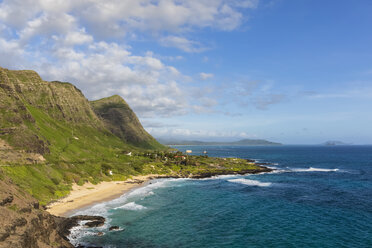 USA, Pazific Ocean, Hawaii, Oahu, View from Makapu‘U Point, Makapu'u Beach - FOF10343