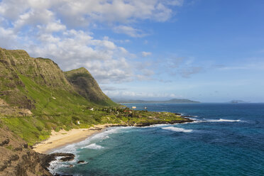 USA, Pazifischer Ozean, Hawaii, Oahu, Blick vom Makapu'U Point, Makapu'u Beach - FOF10343