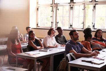 Multi-ethnic students learning language in classroom - MASF11269