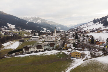 Austria, Jochberg, areal view of the village in early winter - PSIF00238