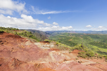 USA, Hawaii, Kaua'i, Waimea Canyon State Park, Blick auf Waimea Canyon, Waimea Ditch, Mokihana Valley, Erosionen - FOF10496