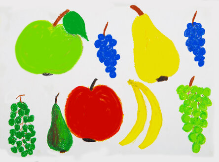 Malen von verschiedenen Früchten für Kinder - WWF04891