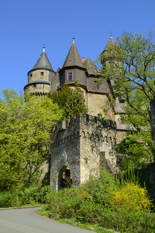 Deutschland, Hessen, Braunfels, Schloss Braunfels, lizenzfreies Stockfoto