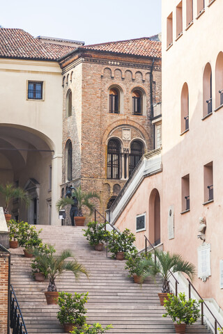 Italien, Venetien, Padua, Treppen, lizenzfreies Stockfoto