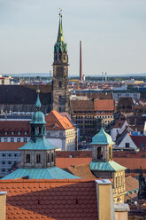 Deutschland, Nürnberg, Blick auf das mittelalterliche Zentrum - RUNF01394