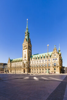 Deutschland, Hamburg, Rathausmarkt mit Rathaus - WDF05155