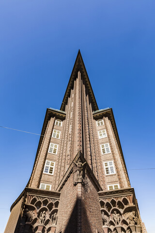 Deutschland, Hamburg, Kontorhausviertel, Chilehaus, lizenzfreies Stockfoto