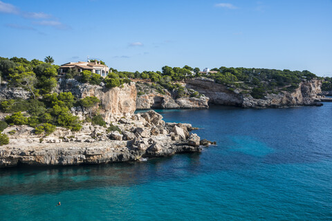 Spanien, Balearen, Mallorca, Bucht Cala Llombards, lizenzfreies Stockfoto