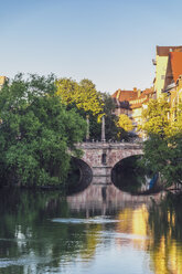 Germany, Nuremberg, Old town, Charles bridge and Pegnitz river - MMAF00848