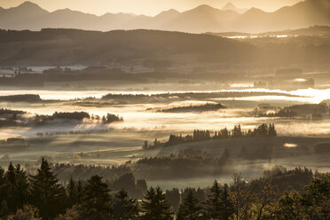 Germany, Bavaria, Allgaeu, sunrise - DLF00044