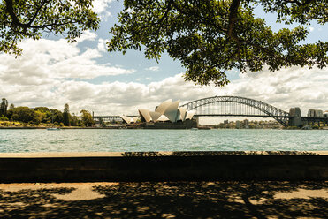 Australia, New South Wales, Sydney, landscape with Sydney bridge and opera house - KIJF02348