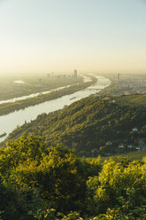 Österreich, Wien, Blick vom Kahlenberg bei Sonnenaufgang - AIF00627