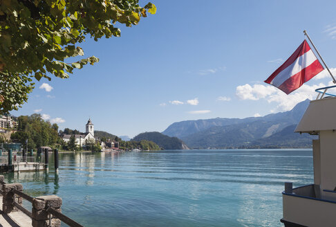 Austria, Alps, Salzburg, Salzkammergut, Salzburger Land, St. Wolfgang at Wolfgangsee - GWF05995