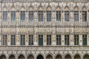 Belgien, Brüssel, Rathaus, Figurinen an der Fassade - WIF03868