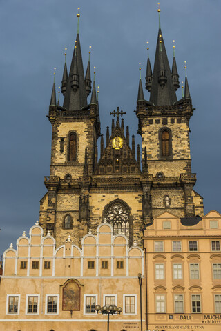 Tschechische Republik, Prag, Altstädter Ring, Tyn-Kirche, lizenzfreies Stockfoto