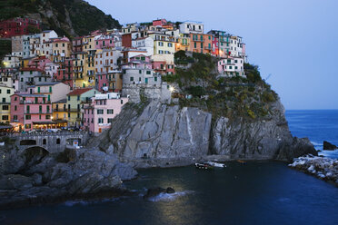 Cinque Terre Town of Manarola at Dusk - MINF10666