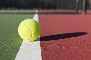 Tennis Ball Sitting on Court - MINF10792