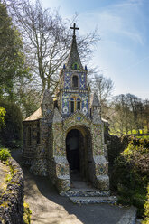 Vereinigtes Königreich, Kanalinseln, Guernsey, verzierte kleine Kapelle - RUNF01544