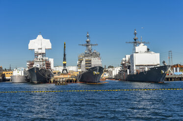 USA, Kalifornien, San Diego, Hafen, Kriegsschiff - RUNF01585