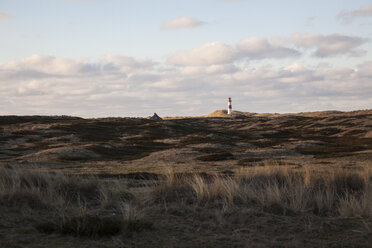 Germany, Sylt, Schleswig Holstein Wadden Sea National Park, dune landscape, Ellenbogen, lighthouse List Ost - ANHF00060