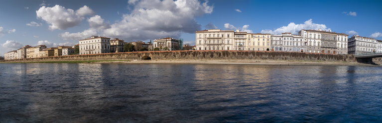 Italien, Toskana, Florenz, Arno-Ufer, Panoramablick - LAF02256