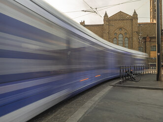 Italy, Tuscany, Florence, Santa Maria Novella, driving tramway - LAF02261