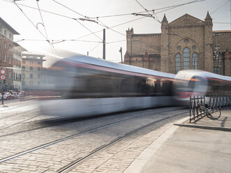 Italy, Tuscany, Florence, Santa Maria Novella, driving tramways - LAF02262