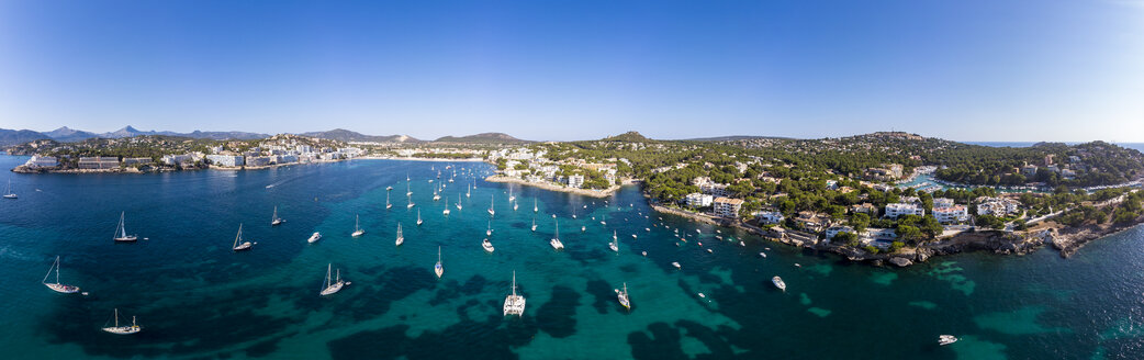 Mallorca, Santa Ponca, Luftaufnahme der Bucht - AMF06848