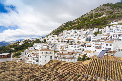 Spanien, Mijas historisches altes weißes Dorf in Andalusien, lizenzfreies Stockfoto