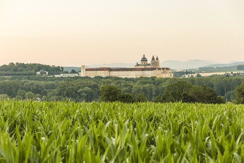 Austria, Lower Austria, Mostviertel, Wachau, View of Melk Abbey - AIF00647