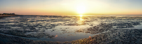 Deutschland, Nordsee, Cuxhaven, Wattenmeer, Strand, lizenzfreies Stockfoto