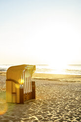 Germany, North Sea, Cuxhaven, beach chair on the beach - PUF01372