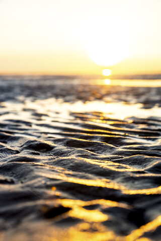 Deutschland, Nordsee, Cuxhaven, Wattenmeer, Strand, lizenzfreies Stockfoto