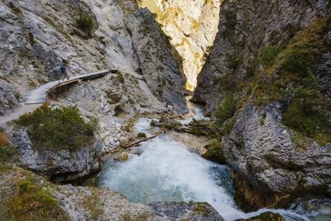 Österreich, Tirol, Karwendelgebirge, Gleirschklamm, Gleirschbach, lizenzfreies Stockfoto