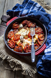 Grilled feta cheese with tomatoes and garlic - SBDF03924